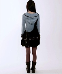 runningHIGH（ランニングハイ）の「【runningHIGH】STUDDED NUBUCK MESSENGER BAG  / 【ランニングハイ】スタッドヌバックメッセンジャーバッグ（ショルダーバッグ）」