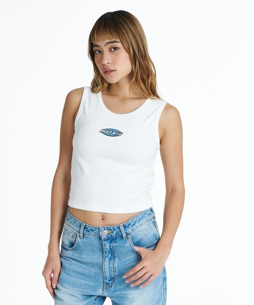 ROXY(ロキシー)の「ROXY SURF SOUL TANK タンクトップ 【2026年夏モデル】(タンクトップ・レディース・ブルー/ナチュラル/ブラック/ピンク・LARGE/MEDIUM/SMALL)」の1枚目の写真
