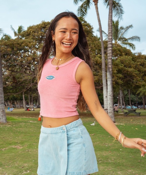 ROXY(ロキシー)の「ROXY SURF SOUL TANK タンクトップ 【2026年夏モデル】(タンクトップ・レディース・ブルー/ナチュラル/ブラック/ピンク・LARGE/MEDIUM/SMALL)」の4枚目の写真