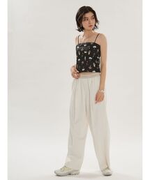 emmi | emmiロゴウエストゴムテーパードパンツ(その他パンツ)