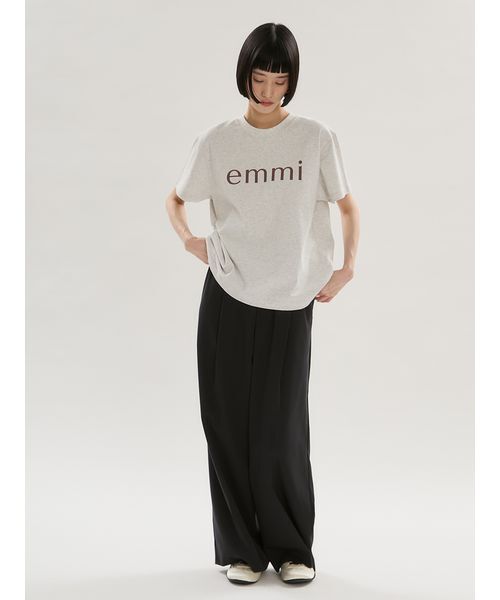 emmi（エミ）の「emmiロゴウエストゴムテーパードパンツ（その他パンツ・レディース・ブラック/オフホワイト/ピンク・0/1）」の22枚目の写真