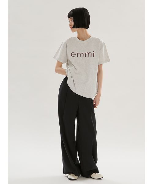 emmi（エミ）の「emmiロゴウエストゴムテーパードパンツ（その他パンツ・レディース・ブラック/オフホワイト/ピンク・0/1）」の21枚目の写真