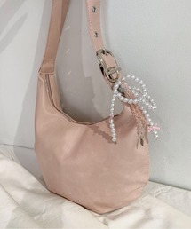 フェイクレザー コンパクトショルダーバッグ
