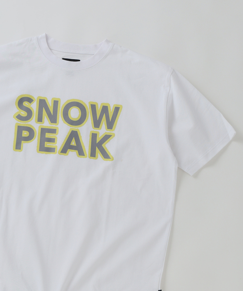 Snow Peak（スノーピーク）の「SNOW PEAK / スノーピーク 別注 マルチカラーロゴ プリントTシャツ（Tシャツ/カットソー・メンズ・チャコールグレー/ホワイト/ピンク/オレンジ・SMALL/MEDIUM/LARGE）」の15枚目の写真