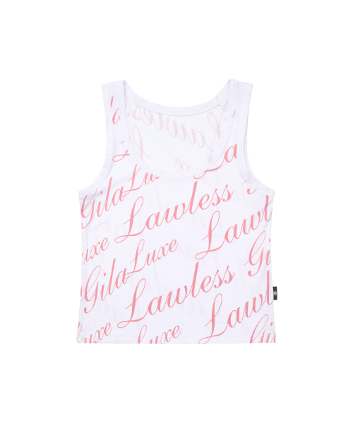 GILAARCHIVE(ギラアーカイブ)の「FULL OVER LOGO SLEEVELESS_WHITE(Tシャツ/カットソー・レディース・その他・FREE)」の4枚目の写真
