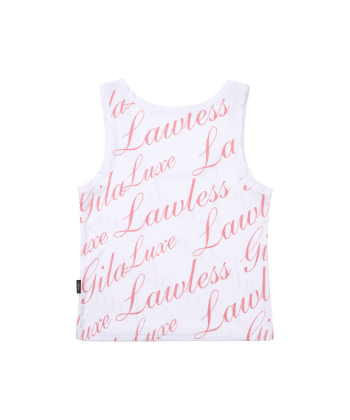 GILAARCHIVE(ギラアーカイブ)の「FULL OVER LOGO SLEEVELESS_WHITE(Tシャツ/カットソー・レディース・その他・FREE)」の5枚目の写真