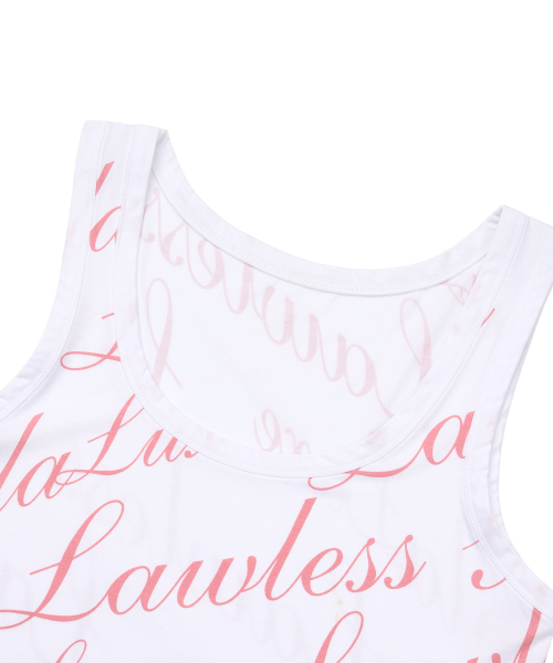 GILAARCHIVE(ギラアーカイブ)の「FULL OVER LOGO SLEEVELESS_WHITE(Tシャツ/カットソー・レディース・その他・FREE)」の6枚目の写真