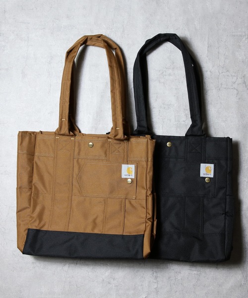Carhartt(カーハート)の「カーハートトートバッグ(トートバッグ・メンズ・ブラウン/ブラック・FREE)」の9枚目の写真