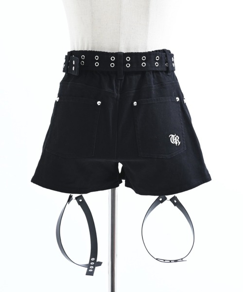 TRAVAS TOKYO(トラバス トウキョウ)の「『TRAVAS TOKYO/トラバス トーキョー』ガーターベルト付きショートパンツ(その他パンツ・レディース・ブラック・L/M)」の15枚目の写真