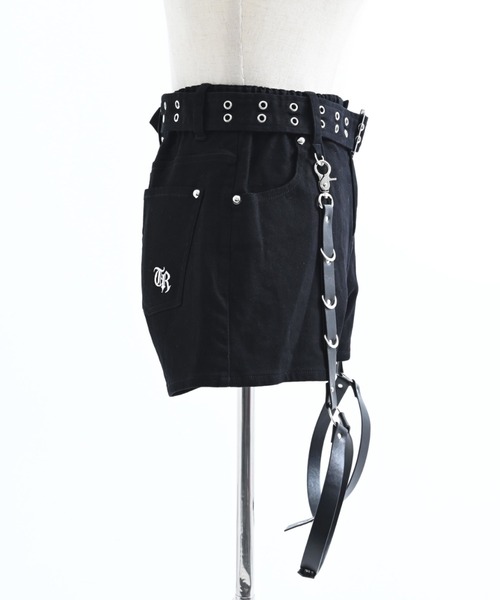 TRAVAS TOKYO(トラバス トウキョウ)の「『TRAVAS TOKYO/トラバス トーキョー』ガーターベルト付きショートパンツ(その他パンツ・レディース・ブラック・L/M)」の14枚目の写真