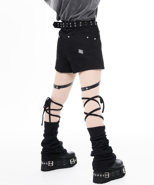 TRAVAS TOKYO(トラバス トウキョウ)の「『TRAVAS TOKYO/トラバス トーキョー』ガーターベルト付きショートパンツ(その他パンツ・レディース・ブラック・L/M)」の7枚目の写真