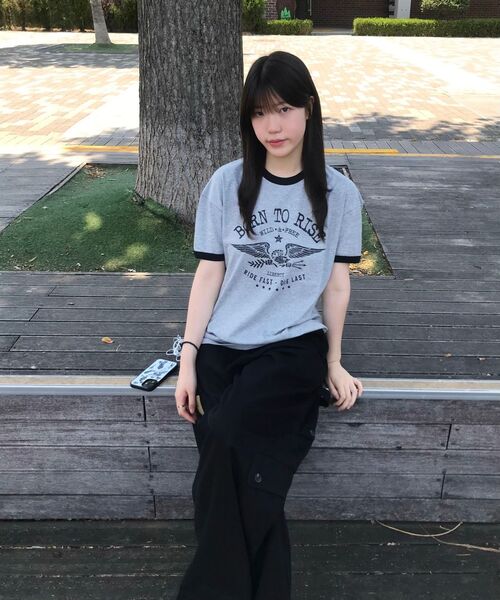 JUAN HOMME（ジュアンオム）の「ボンツーライズリンガーハーフスリーブ（メランジグレー）（Tシャツ/カットソー・メンズ・その他・SMALL/MEDIUM/LARGE）」の3枚目の写真