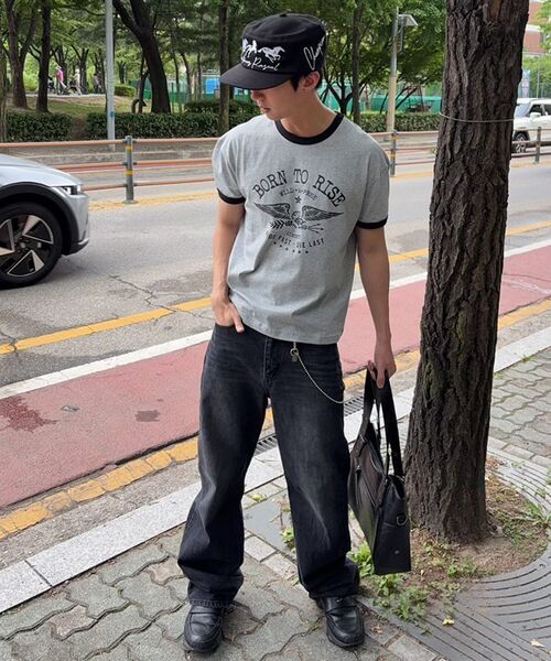 JUAN HOMME（ジュアンオム）の「ボンツーライズリンガーハーフスリーブ（メランジグレー）（Tシャツ/カットソー・メンズ・その他・SMALL/MEDIUM/LARGE）」の7枚目の写真
