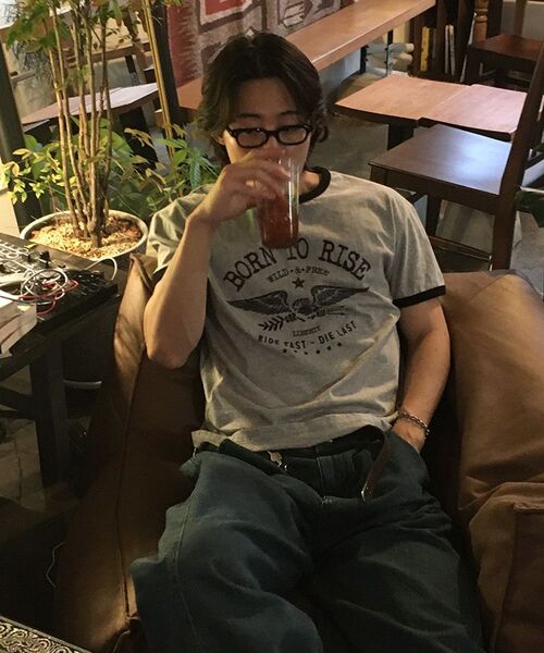JUAN HOMME（ジュアンオム）の「ボンツーライズリンガーハーフスリーブ（メランジグレー）（Tシャツ/カットソー・メンズ・その他・SMALL/MEDIUM/LARGE）」の9枚目の写真