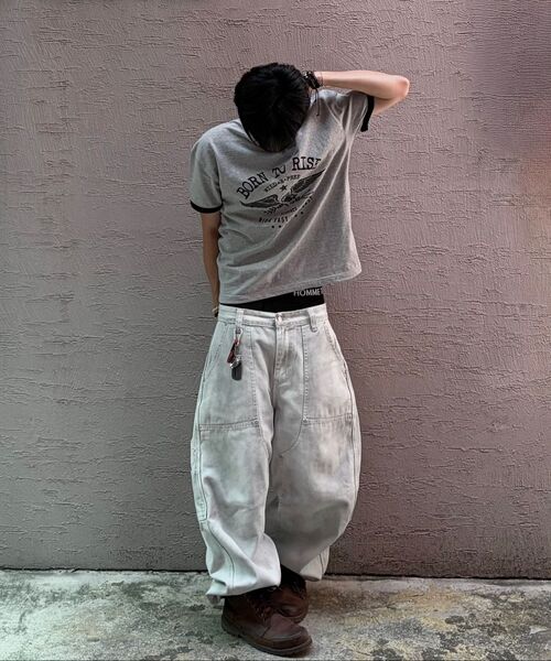 JUAN HOMME（ジュアンオム）の「ボンツーライズリンガーハーフスリーブ（メランジグレー）（Tシャツ/カットソー・メンズ・その他・SMALL/MEDIUM/LARGE）」の13枚目の写真
