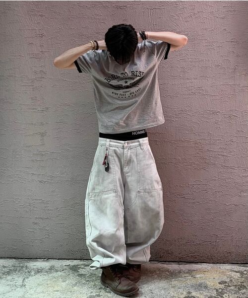 JUAN HOMME（ジュアンオム）の「ボンツーライズリンガーハーフスリーブ（メランジグレー）（Tシャツ/カットソー・メンズ・その他・SMALL/MEDIUM/LARGE）」の15枚目の写真