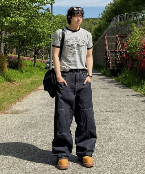 JUAN HOMME（ジュアンオム）の「ボンツーライズリンガーハーフスリーブ（メランジグレー）（Tシャツ/カットソー・メンズ・その他・SMALL/MEDIUM/LARGE）」の16枚目の写真