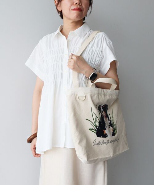 CRAFT STANDARD BOUTIQUE(クラフトスタンダードブティック)の「アソートアニマル柄トートバッグ(トートバッグ・レディース・アイボリー/ブラック・FREE)」の4枚目の写真