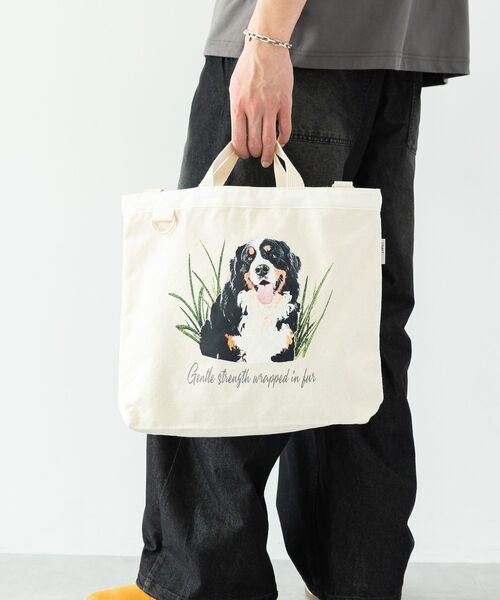 CRAFT STANDARD BOUTIQUE(クラフトスタンダードブティック)の「アソートアニマル柄トートバッグ(トートバッグ・レディース・アイボリー/ブラック・FREE)」の6枚目の写真