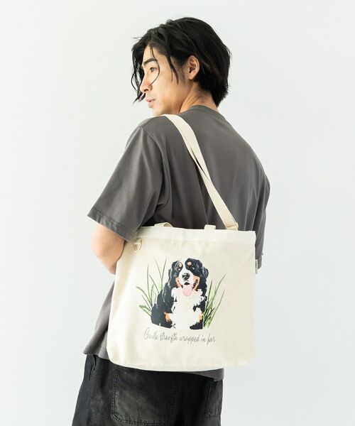 CRAFT STANDARD BOUTIQUE(クラフトスタンダードブティック)の「アソートアニマル柄トートバッグ(トートバッグ・レディース・アイボリー/ブラック・FREE)」の7枚目の写真