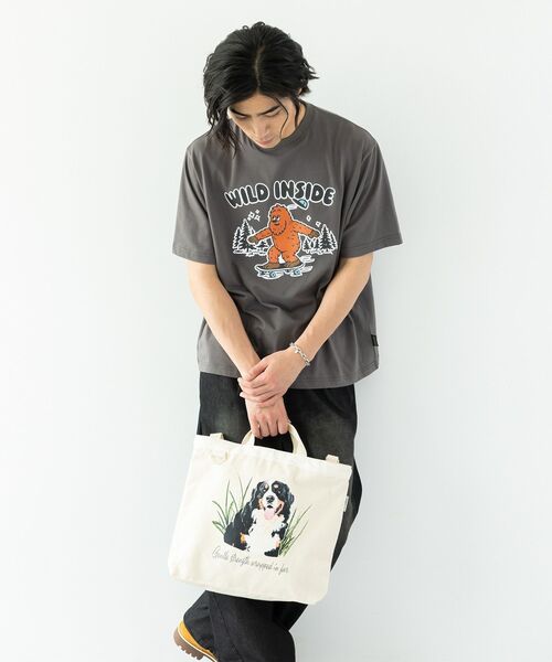 CRAFT STANDARD BOUTIQUE(クラフトスタンダードブティック)の「アソートアニマル柄トートバッグ(トートバッグ・レディース・アイボリー/ブラック・FREE)」の8枚目の写真