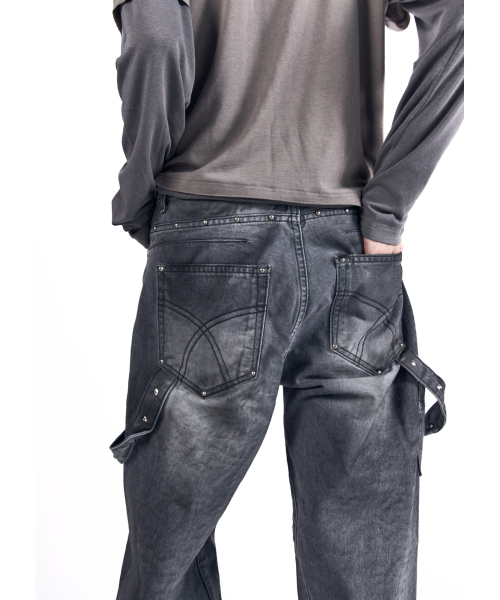 AAKAM（アーカム）の「Hammer Studded Denim Pants (Black)（デニムパンツ・レディース・その他・1/2）」の5枚目の写真