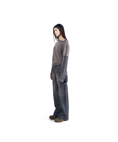 AAKAM（アーカム）の「Hammer Studded Denim Pants (Black)（デニムパンツ・レディース・その他・1/2）」の7枚目の写真