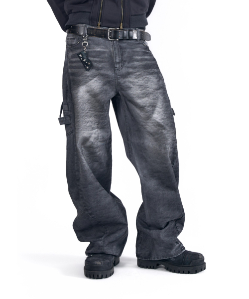 AAKAM（アーカム）の「Hammer Studded Denim Pants (Black)（デニムパンツ・レディース・その他・1/2）」の10枚目の写真