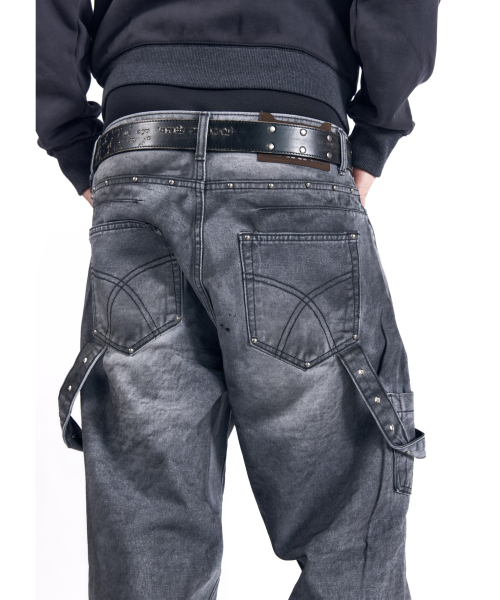 AAKAM（アーカム）の「Hammer Studded Denim Pants (Black)（デニムパンツ・レディース・その他・1/2）」の11枚目の写真