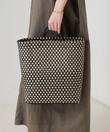 Rouge vif | 【NHE/ニエ】カゴバッグ TO(TALL) トートバッグ(かごバッグ)
