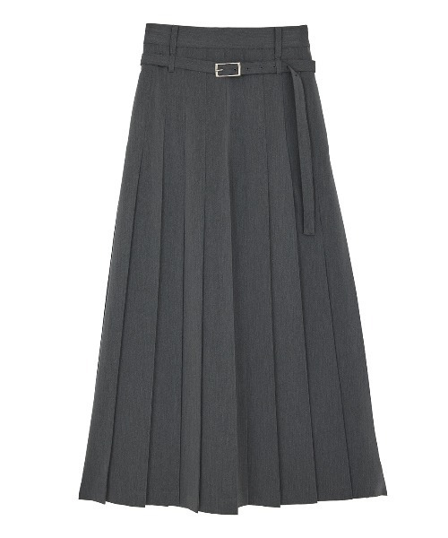 Ameri(アメリ)の「MEDI LOW BELT PLEATS SKIRT(スカート・レディース・グレー/スカイブルー・SMALL/MEDIUM)」の15枚目の写真