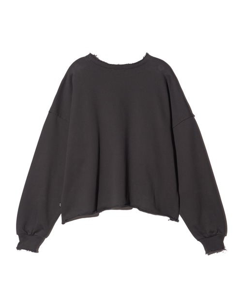 glamb(グラム)の「Ticket Tag Damage Sweat / チケットタグダメージスウェット(スウェット・メンズ・アイボリー/ブラック/グリーン・S/M/L)」の7枚目の写真