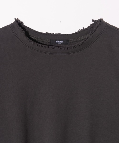 glamb(グラム)の「Ticket Tag Damage Sweat / チケットタグダメージスウェット(スウェット・メンズ・アイボリー/ブラック/グリーン・S/M/L)」の11枚目の写真