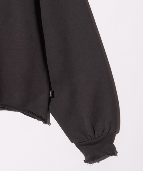 glamb(グラム)の「Ticket Tag Damage Sweat / チケットタグダメージスウェット(スウェット・メンズ・アイボリー/ブラック/グリーン・S/M/L)」の14枚目の写真