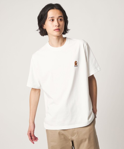 A DAY IN THE LIFE UNITED ARROWS(アデイインザライフユナイテッドアローズ)の「ドッグ エンブロイダリー リラックス カットソー<A DAY IN THE LIFE>(Tシャツ/カットソー・メンズ・その他1/その他2/その他3・L/M)」の1枚目の写真