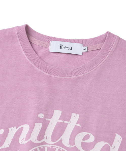 KNITTED(ニッティド)の「(ユニセックス) ピグメント パームツリー グラフィック Tシャツ ウォッシングピンク(Tシャツ/カットソー・レディース・その他・MEDIUM/LARGE/X-LARGE)」の3枚目の写真