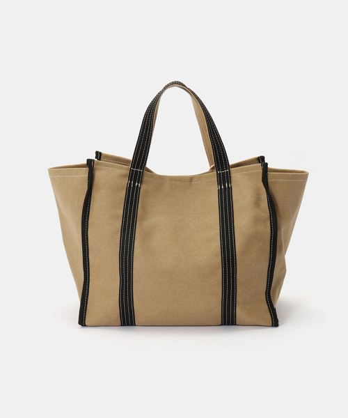 cache cache(カシュ カシュ)の「cachecache/カシュカシュ チャームツキキャンバストート(トートバッグ・レディース・ベージュ/ブラック・FREE)」の4枚目の写真