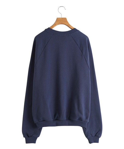 BASERANGE（ベースレンジ）の「BASERANGE / ベースレンジ：RIM RAGLAN SWEATSHIRT：PURR-RD-WI25[ANN]（スウェット・レディース・ブルー系その他・S）」の9枚目の写真
