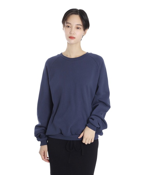 BASERANGE（ベースレンジ）の「BASERANGE / ベースレンジ：RIM RAGLAN SWEATSHIRT：PURR-RD-WI25[ANN]（スウェット・レディース・ブルー系その他・S）」の5枚目の写真