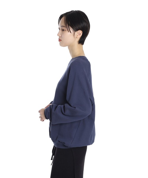 BASERANGE（ベースレンジ）の「BASERANGE / ベースレンジ：RIM RAGLAN SWEATSHIRT：PURR-RD-WI25[ANN]（スウェット・レディース・ブルー系その他・S）」の4枚目の写真