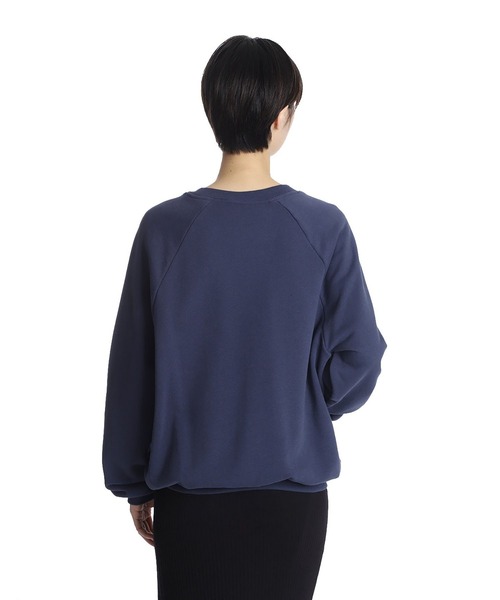 BASERANGE（ベースレンジ）の「BASERANGE / ベースレンジ：RIM RAGLAN SWEATSHIRT：PURR-RD-WI25[ANN]（スウェット・レディース・ブルー系その他・S）」の3枚目の写真