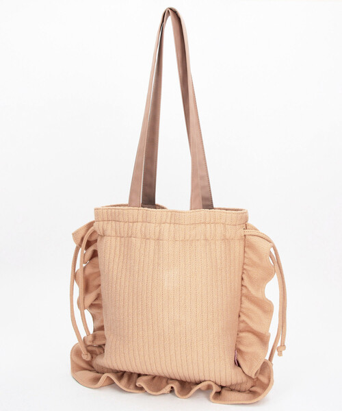FREAK'S STORE(フリークスストア)の「Aya kawasaki for FREAK'S STORE/アヤカワサキ 【Beach & Festival】別注 キルティング巾着バッグ(ショルダーバッグ・レディース・キャメル/パープル/ナチュラル・ONE SIZE)」の9枚目の写真