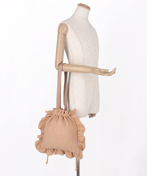 FREAK'S STORE(フリークスストア)の「Aya kawasaki for FREAK'S STORE/アヤカワサキ 【Beach & Festival】別注 キルティング巾着バッグ(ショルダーバッグ・レディース・キャメル/パープル/ナチュラル・ONE SIZE)」の13枚目の写真
