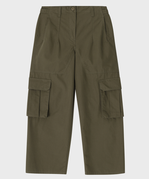 NOIRER(ノイア)の「コットンフィールドワイドパンツ(カーキ)(その他パンツ・メンズ・その他・48/52)」の2枚目の写真