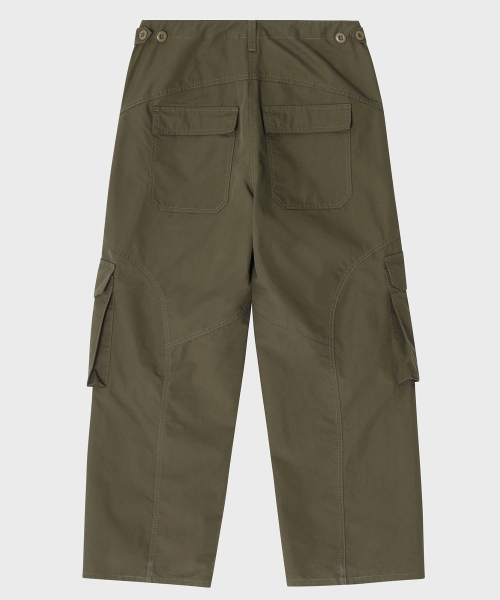 NOIRER(ノイア)の「コットンフィールドワイドパンツ(カーキ)(その他パンツ・メンズ・その他・48/52)」の4枚目の写真
