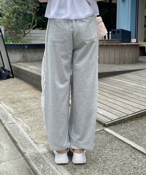 INGNI(イング)の「サイドレースラメスウェットパンツ(その他パンツ・レディース・グレー/ライトピンク/ブラック・FREE)」の7枚目の写真
