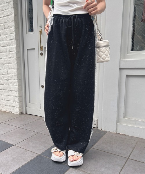 INGNI(イング)の「サイドレースラメスウェットパンツ(その他パンツ・レディース・グレー/ライトピンク/ブラック・FREE)」の19枚目の写真