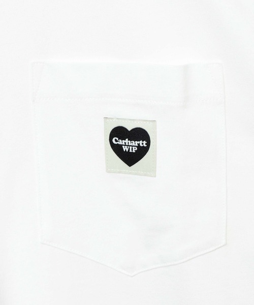 Carhartt WIP(カーハートダブリューアイピー)の「【Carhartt WIP(カーハートダブリューアイピー)】ポケットハートTシャツ(Tシャツ/カットソー・メンズ・オフホワイト/ブラック・MEDIUM/LARGE)」の9枚目の写真