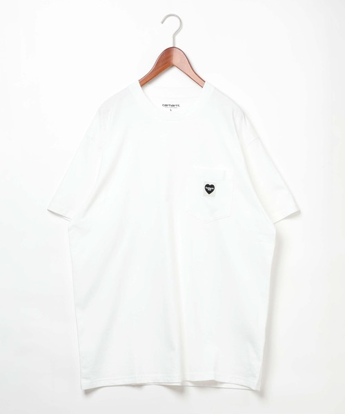 Carhartt WIP(カーハートダブリューアイピー)の「【Carhartt WIP(カーハートダブリューアイピー)】ポケットハートTシャツ(Tシャツ/カットソー・メンズ・オフホワイト/ブラック・MEDIUM/LARGE)」の18枚目の写真