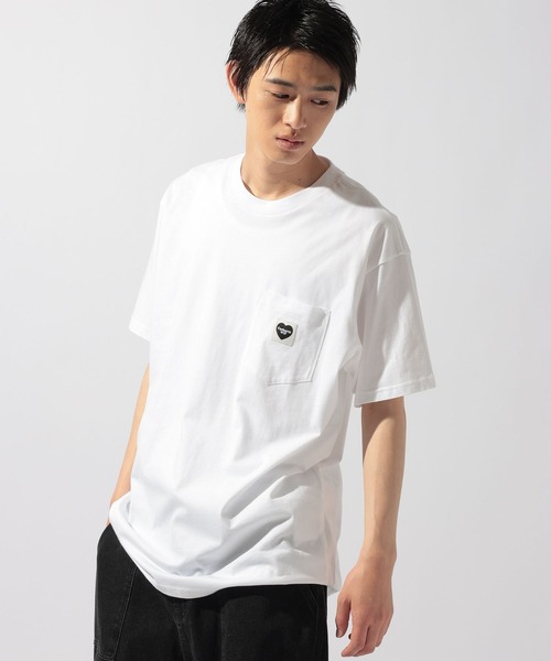 Carhartt WIP(カーハートダブリューアイピー)の「【Carhartt WIP(カーハートダブリューアイピー)】ポケットハートTシャツ(Tシャツ/カットソー・メンズ・オフホワイト/ブラック・MEDIUM/LARGE)」の14枚目の写真